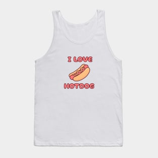 I Love Hotdog Tank Top